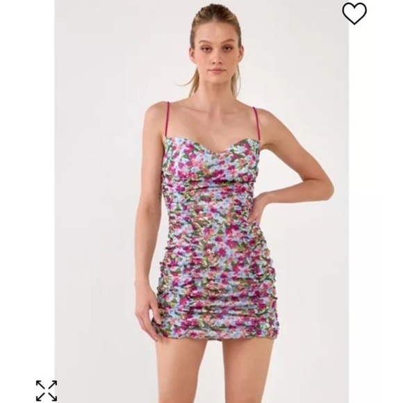 Women’s Endless Rose ruched Mini Dress, XS - Picture 2 of 9